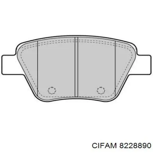 8228890 Cifam Колодки тормозные дисковые комплект