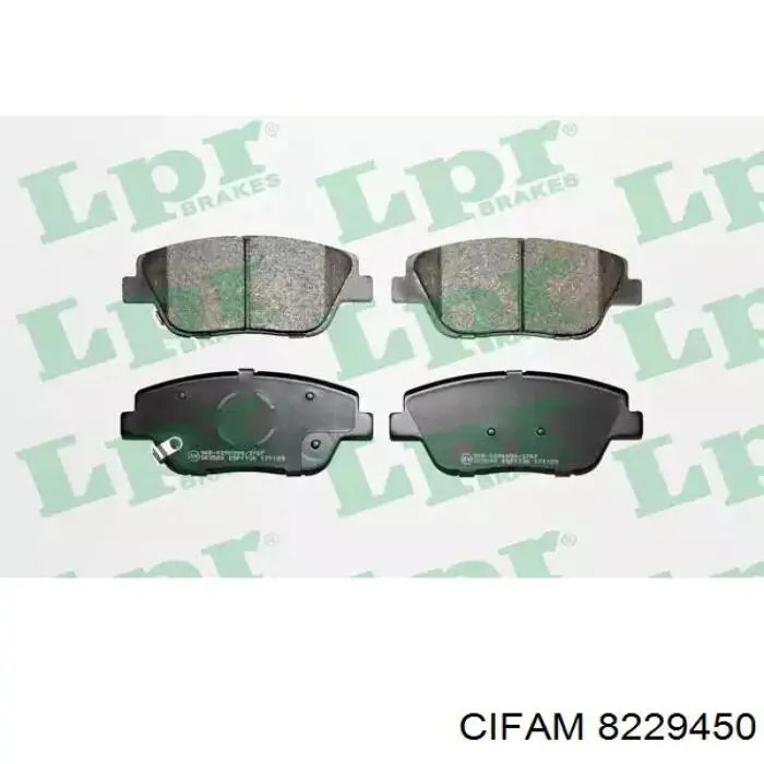 Передние тормозные колодки 8229450 Cifam