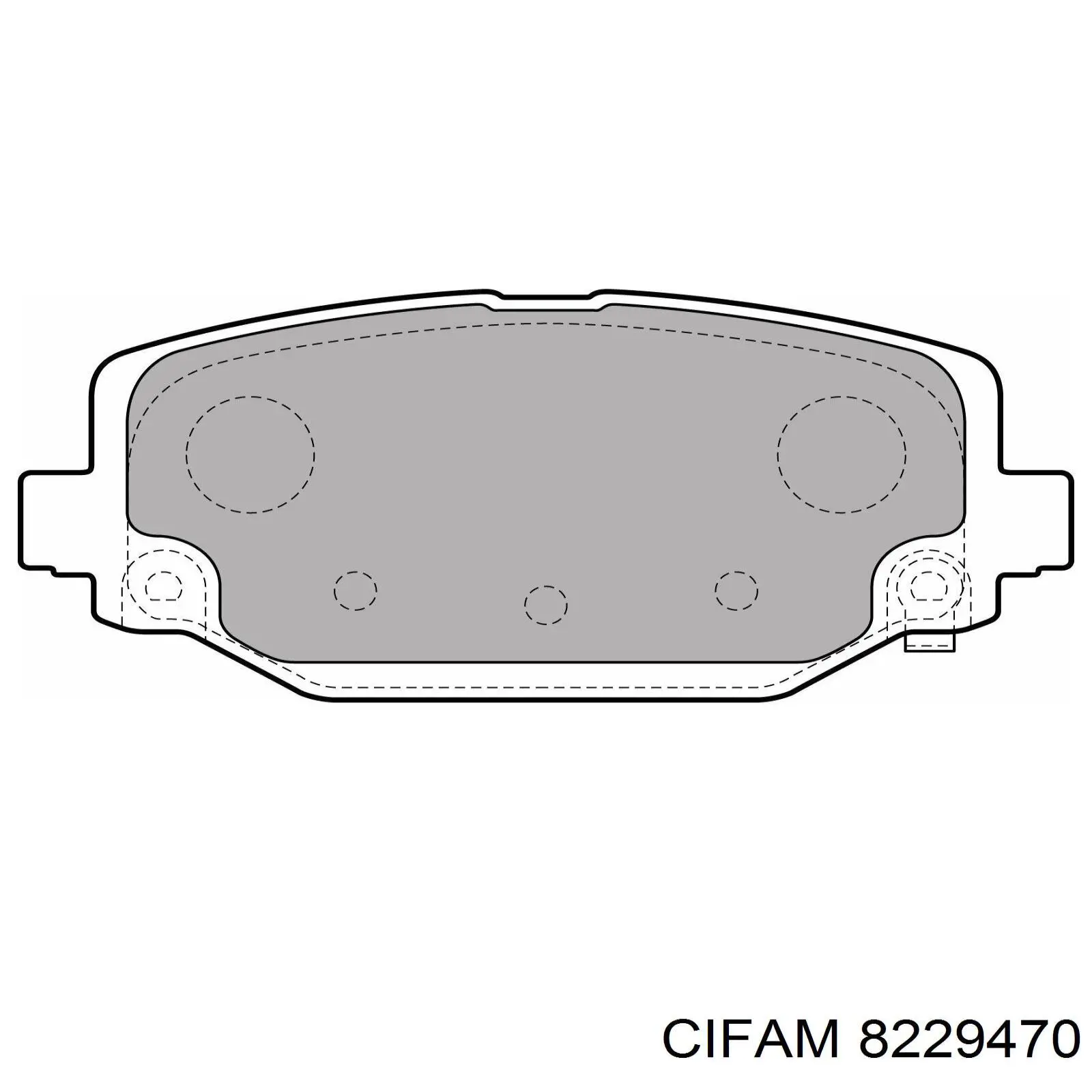 Задние тормозные колодки 8229470 Cifam