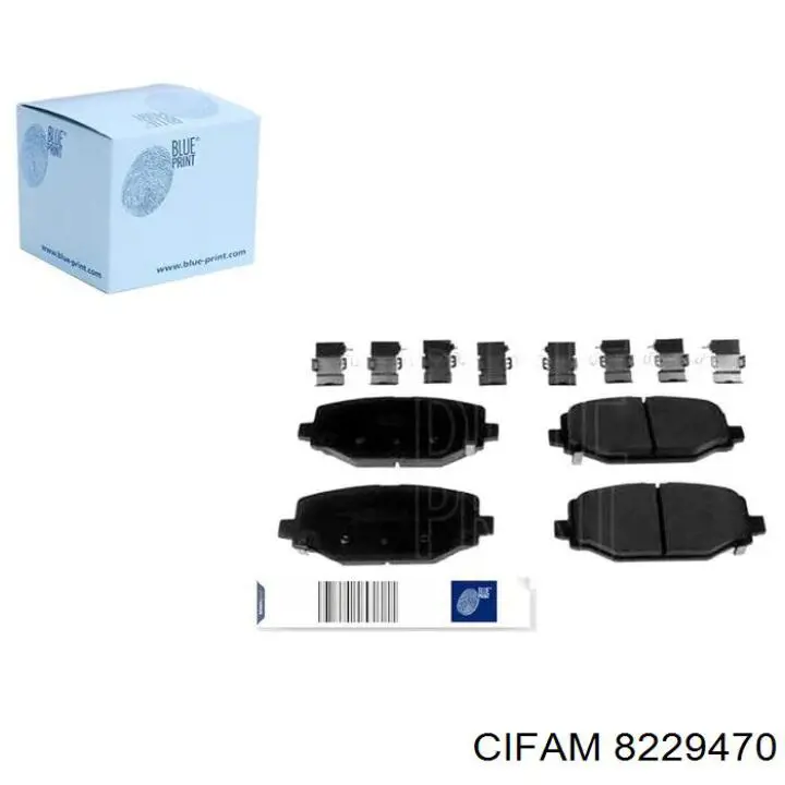 Купить 8229470 Cifam Колодки тормозные задние, дисковые