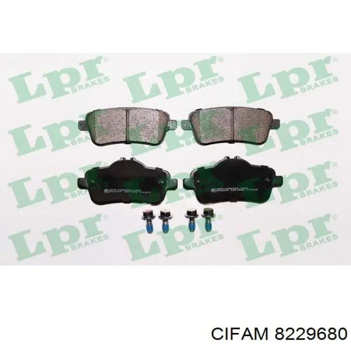 Купить 8229680 Cifam Колодки тормозные задние, дисковые