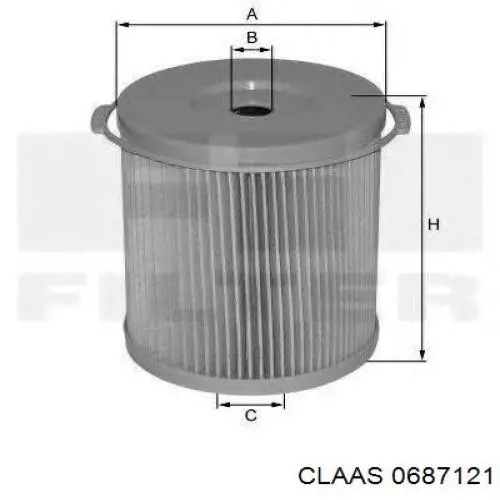 0687121 Claas Фильтр топлива