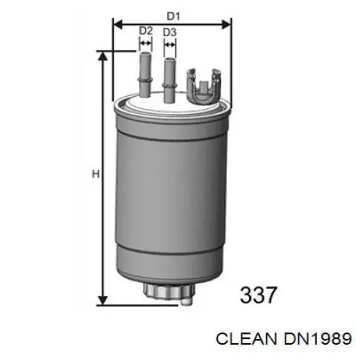 DN1989 Clean Фильтр топлива