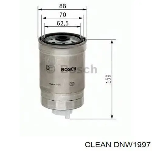 DNW1997 Clean топливный фильтр