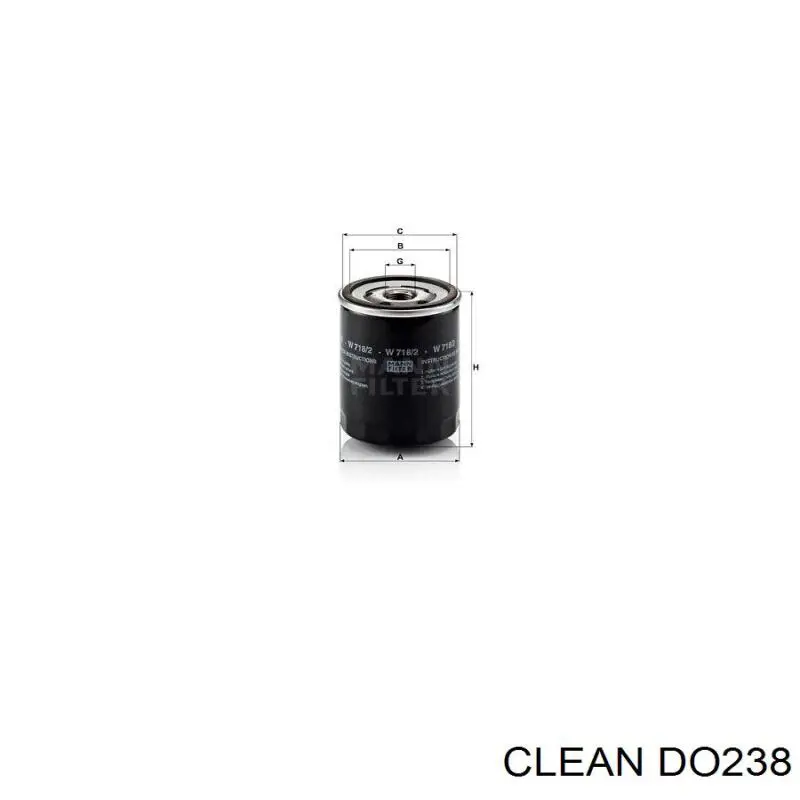 Фильтр масла Clean DO238