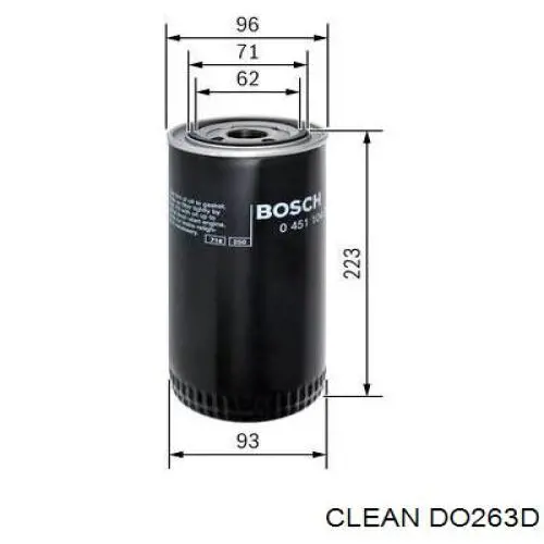 DO263D Clean масляный фильтр