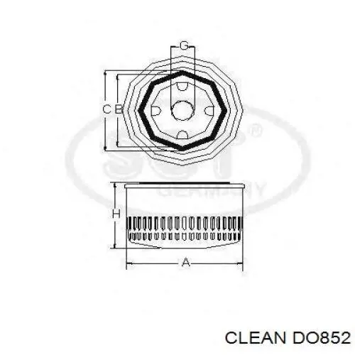 Фильтр очистки масла центробежный Clean DO852 цена, от 4.23 USD