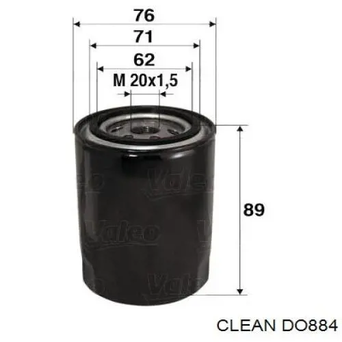 Фильтр очистки масла центробежный Clean DO884 цена, от 4.68 USD