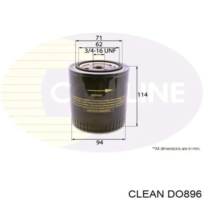 Масляный фильтр DO896 Clean