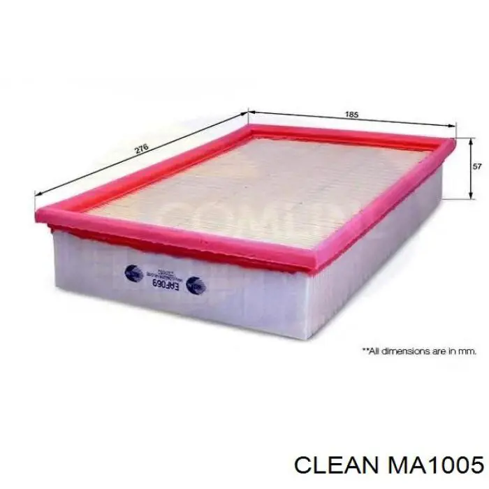 Элемент воздушного фильтра Clean MA1005 цена, от 4.46 USD