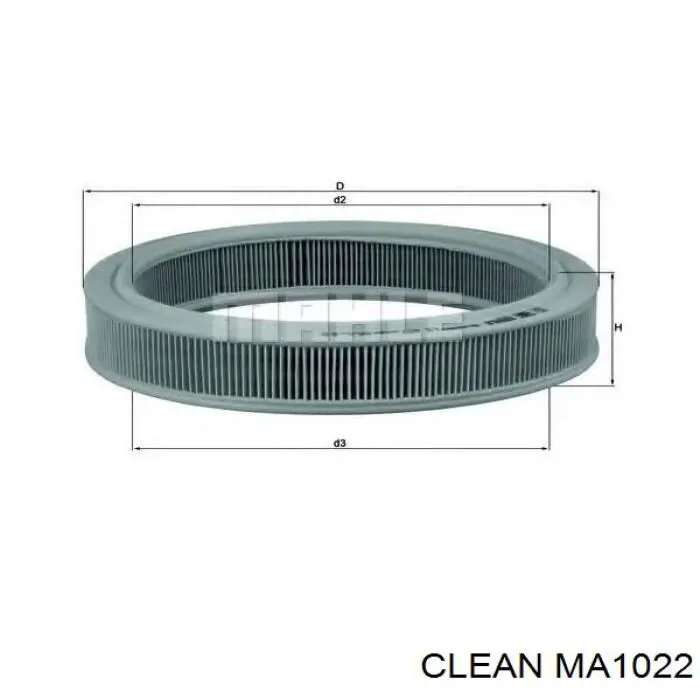 Воздушный фильтр MA1022 Clean