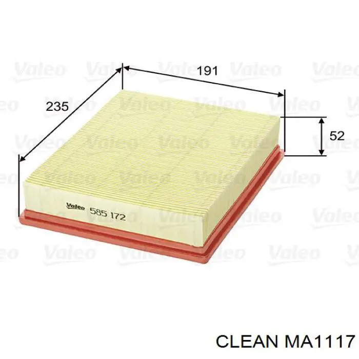 Воздушный фильтр MA1117 Clean