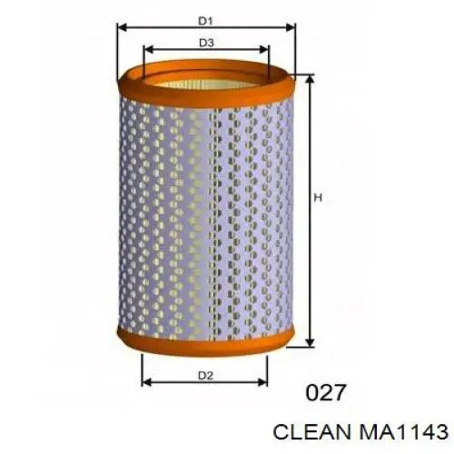 MA1143 Clean воздушный фильтр