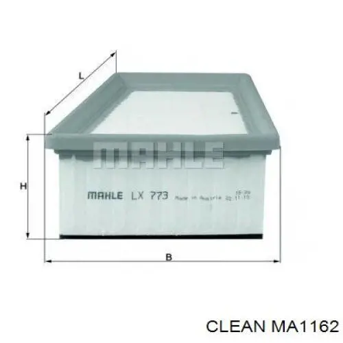 Элемент воздушного фильтра Clean MA1162 цена, от 4.24 USD