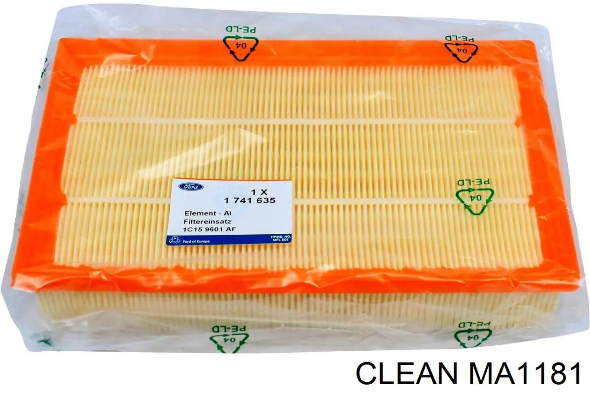 MA1181 Clean Воздушный фильтр двигателя