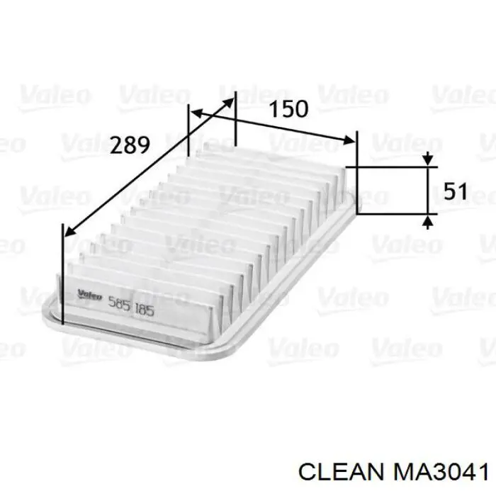 MA3041 Clean воздушный фильтр