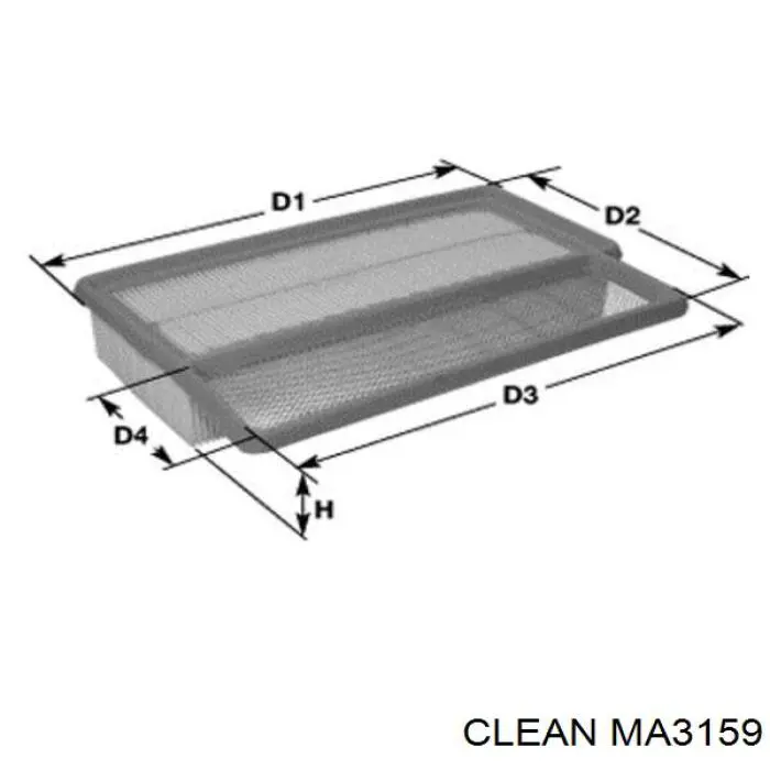 Воздушный фильтр MA3159 Clean