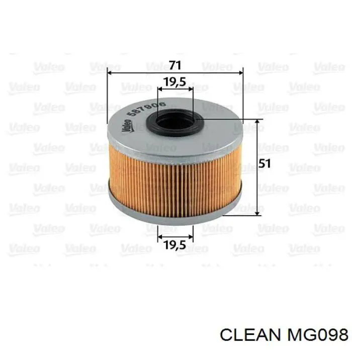 MG098 Clean Фильтр топлива