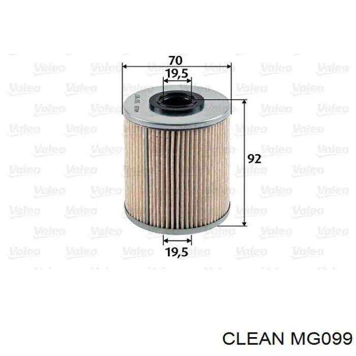 Фильтр тонкой очистки топлива Clean MG099 цена, от 6.12 USD