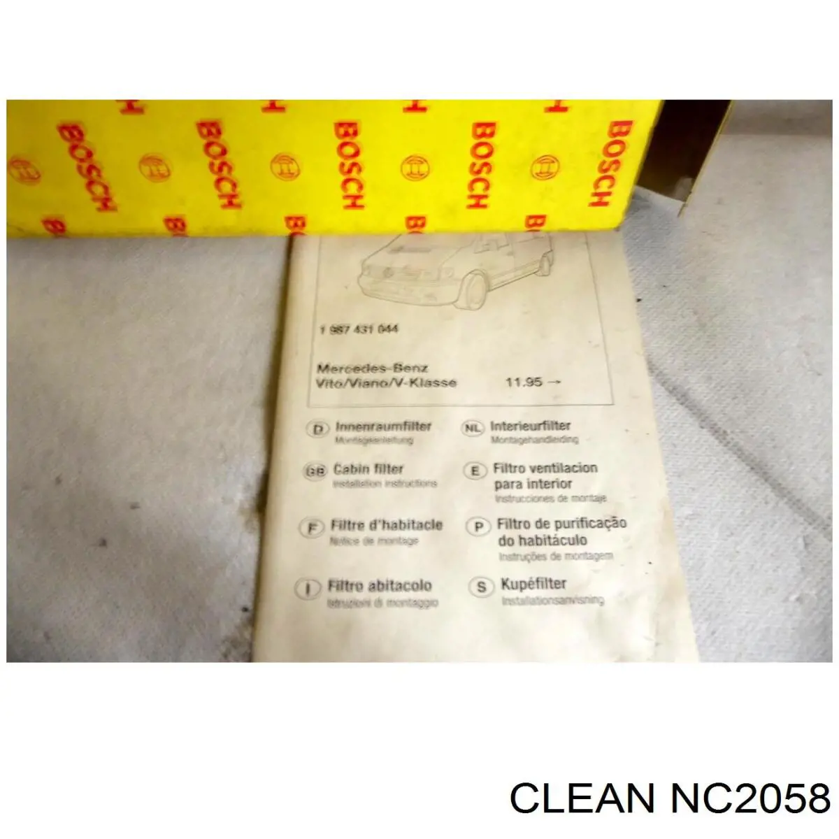 Воздушный фильтр салона Clean NC2058