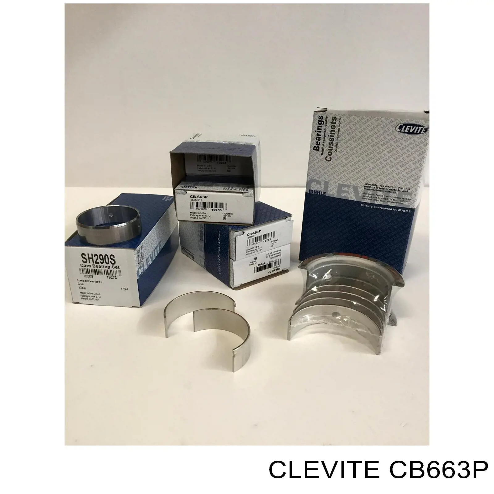 CB663P Clevite вкладыши коленвала шатунные, комплект, стандарт (std)