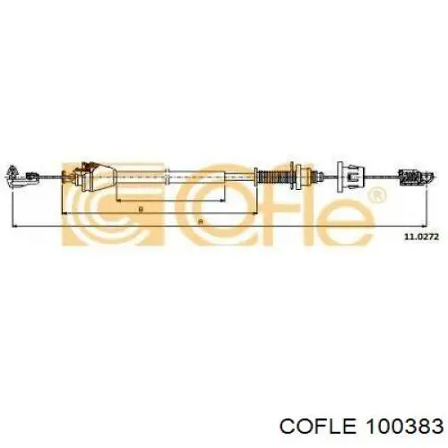 Купить 100383 Cofle Трос газа