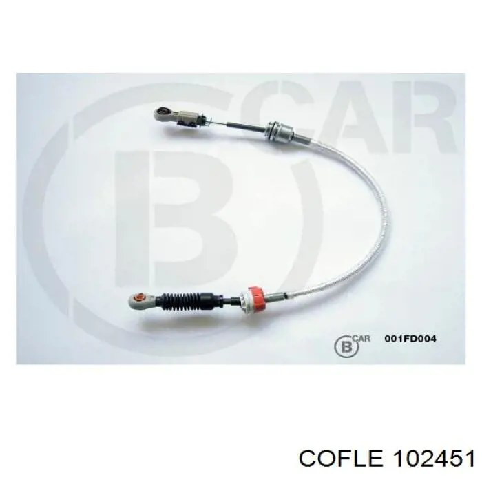 Cable de accionamiento, caja de cambios (selección de marcha) 102451 Cofle