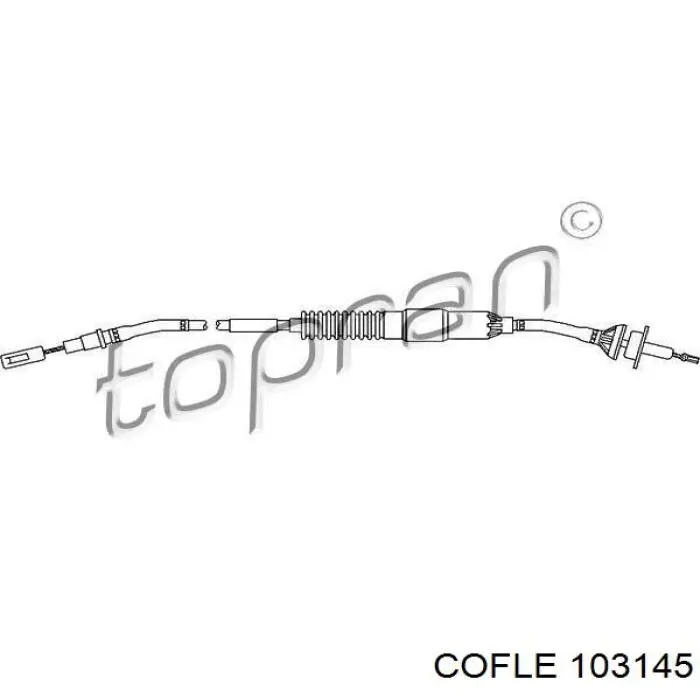 Купить 103145 Cofle Трос сцепления