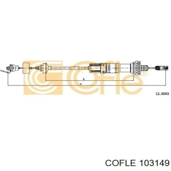 Трос сцепления 103149 Cofle