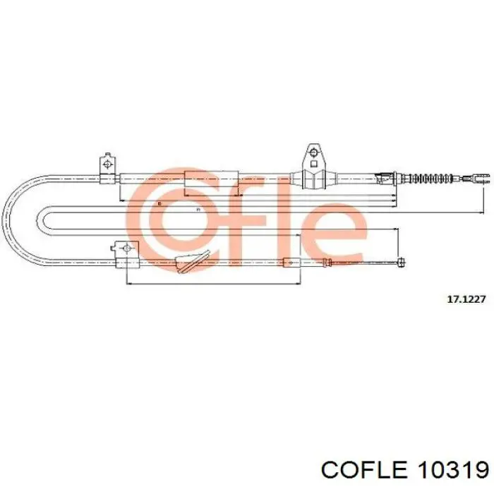 Трос сцепления Cofle 10319 цена, от 10.15 USD