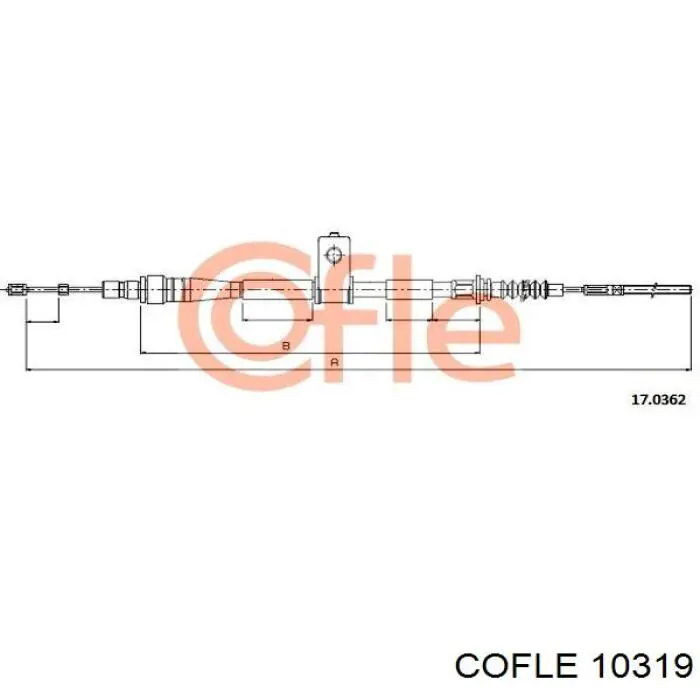 Купить 10319 Cofle Трос сцепления