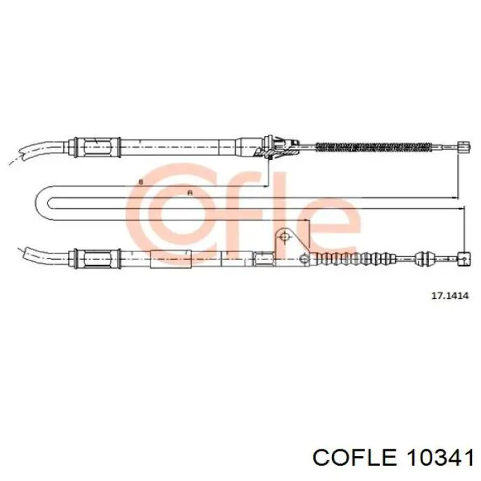 Трос сцепления Cofle 10341 цена, от 13.95 USD