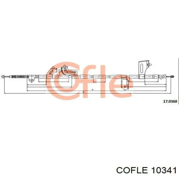 Купить 10341 Cofle Трос сцепления