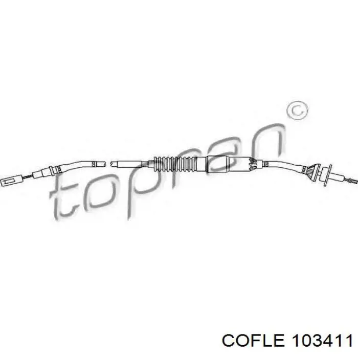 Трос сцепления Cofle 103411 цена, от 4.36 USD