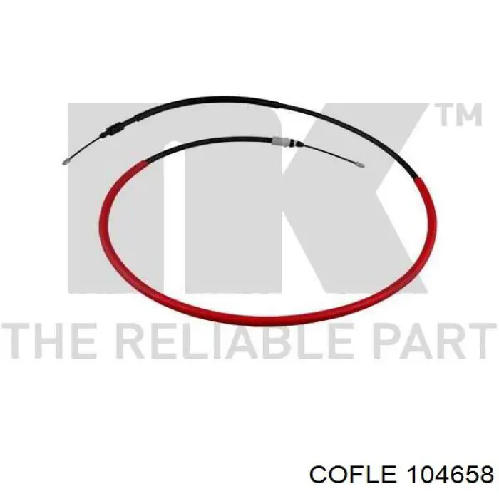 10.4658 Cofle cabo do freio de estacionamento traseiro direito