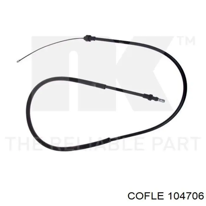 Трос стояночного тормоза задний правый Cofle 104706 цена, от 9.93 USD