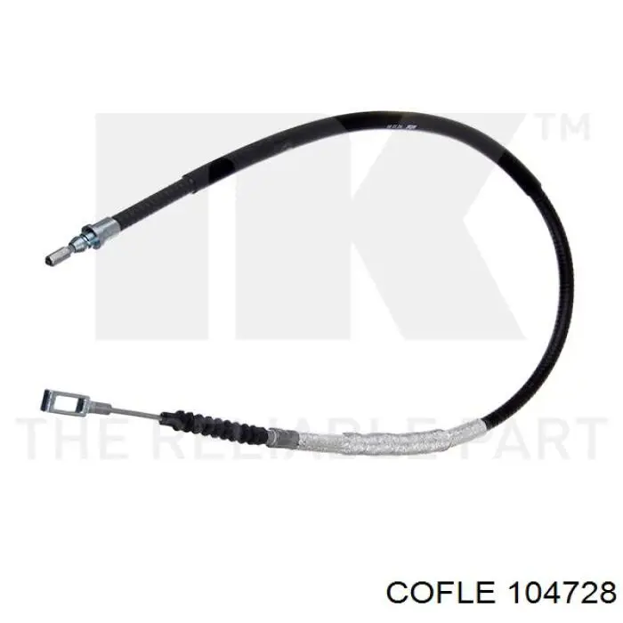 104728 Cofle cabo traseiro direito/esquerdo do freio de estacionamento