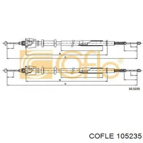 Задний трос ручника Adriauto 230251 цена, от 28.43 USD