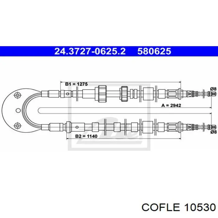 Задний трос ручника Adriauto 130248 цена, от 20.96 USD