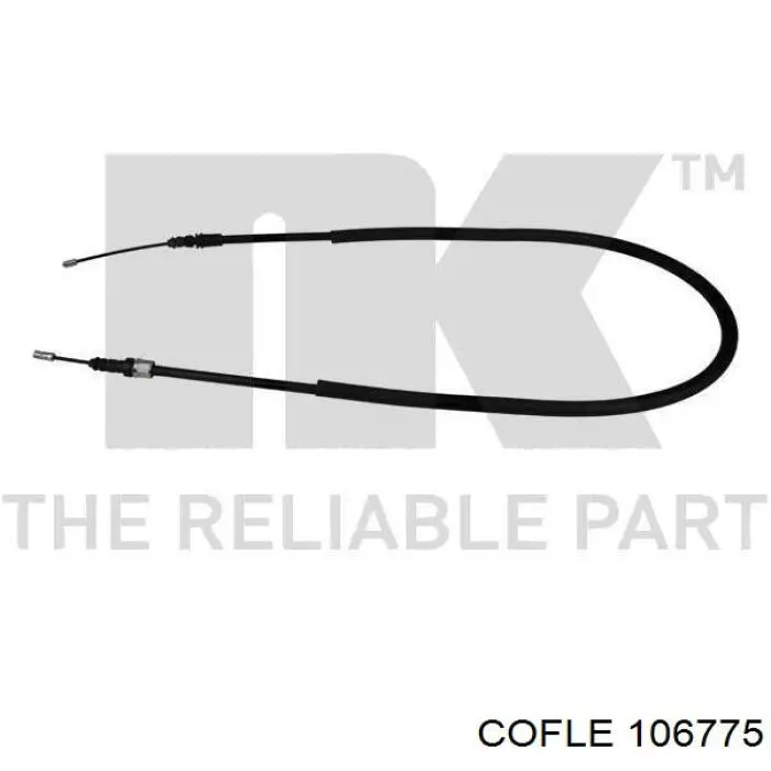 Cable de freno de mano trasero derecho/izquierdo 106775 Cofle