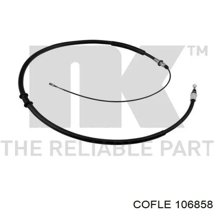 Cable de freno de mano trasero derecho/izquierdo 106858 Cofle