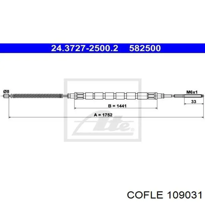 Задний трос ручника Starline LABR0731 цена, от 2.75 USD
