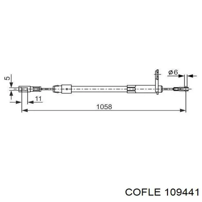 320249 Maxgear Трос ручного тормоза