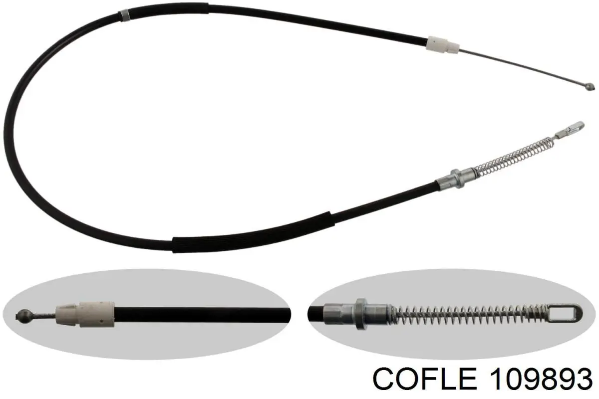 10.9893 Cofle трос ручного тормоза задний правый/левый