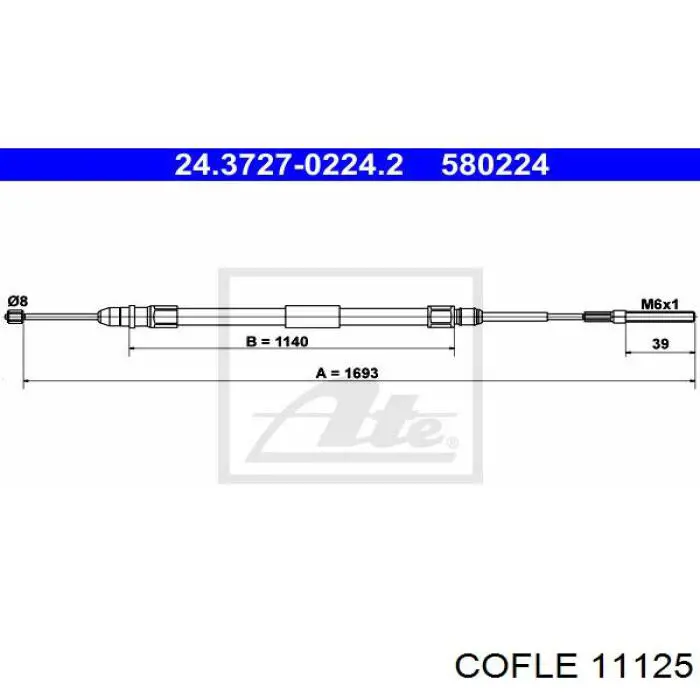 Купить 11125 Cofle Трос газа