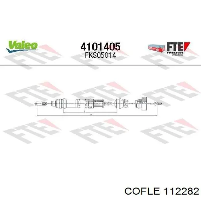 Трос сцепления Cofle 112282 цена, от 31.37 USD