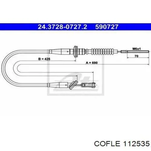 Купить LACL0627 Starline Трос сцепления