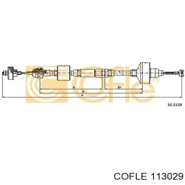 Трос сцепления 113029 Cofle