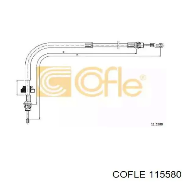 Передний трос ручника 115580 Cofle