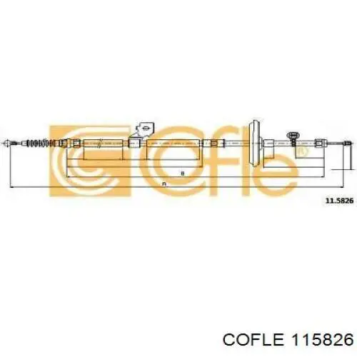 Трос ручника C70019ABE ABE